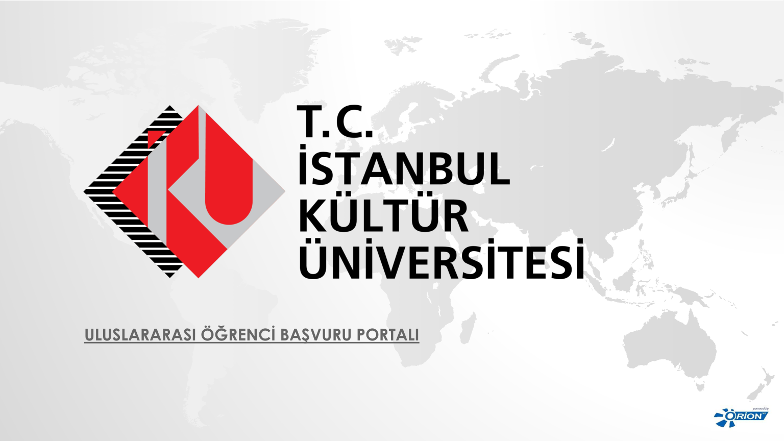 Open the application portal